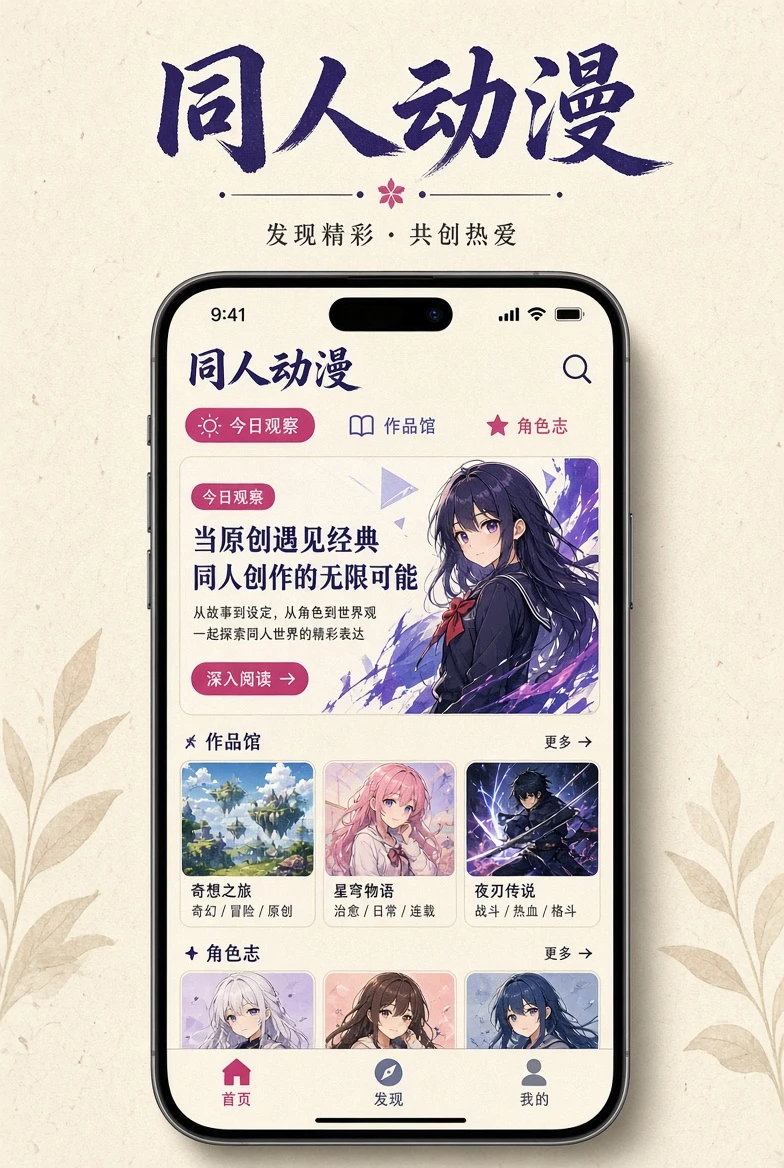 同人动漫移动端服务